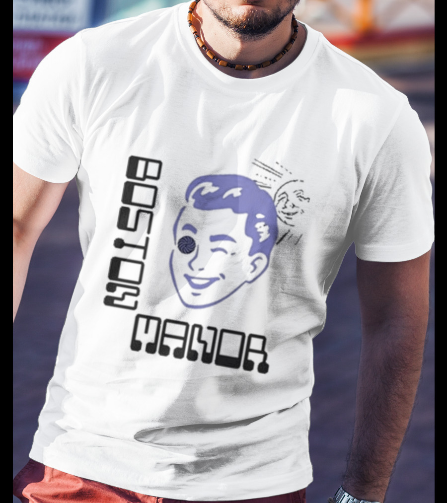 Boston Manor Sundiver Winking Face With Sunburst Detail T-Shirt
