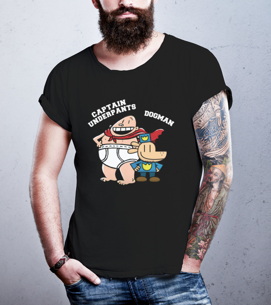 Captain Underpants And Dogman Fun Characters Duo T-Shirt