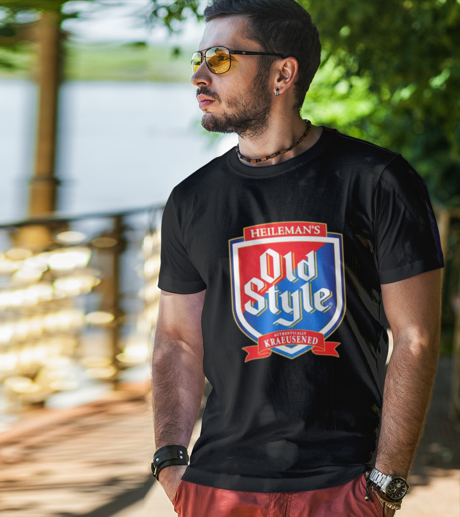 Heileman's Old Style Authentically Kraeusened Shield T-Shirt
