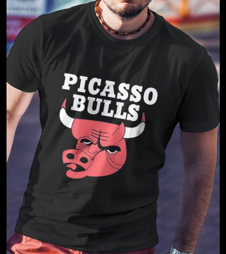 PICASSO BULLS Red Bull Head T-Shirt