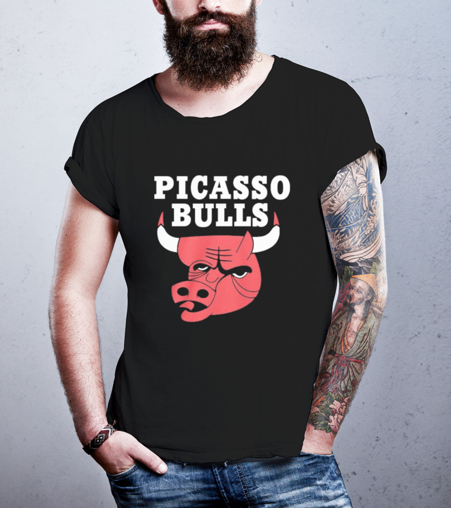 PICASSO BULLS Red Bull Head T-Shirt