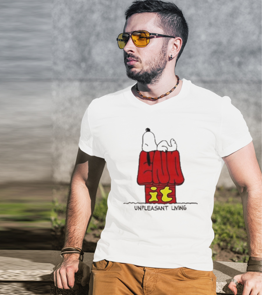 End It Unpleasant Living Pistachio Gallery Doghouse T-Shirt