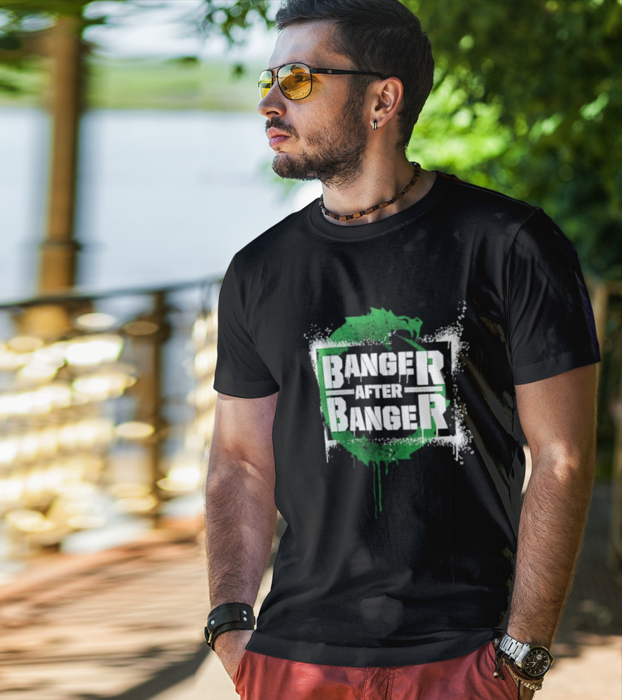 Sheamus Banger After Banger Dragon Green Paint Splatter T-Shirt