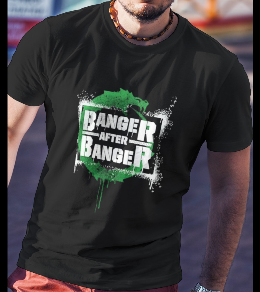 Sheamus Banger After Banger Dragon Green Paint Splatter T-Shirt