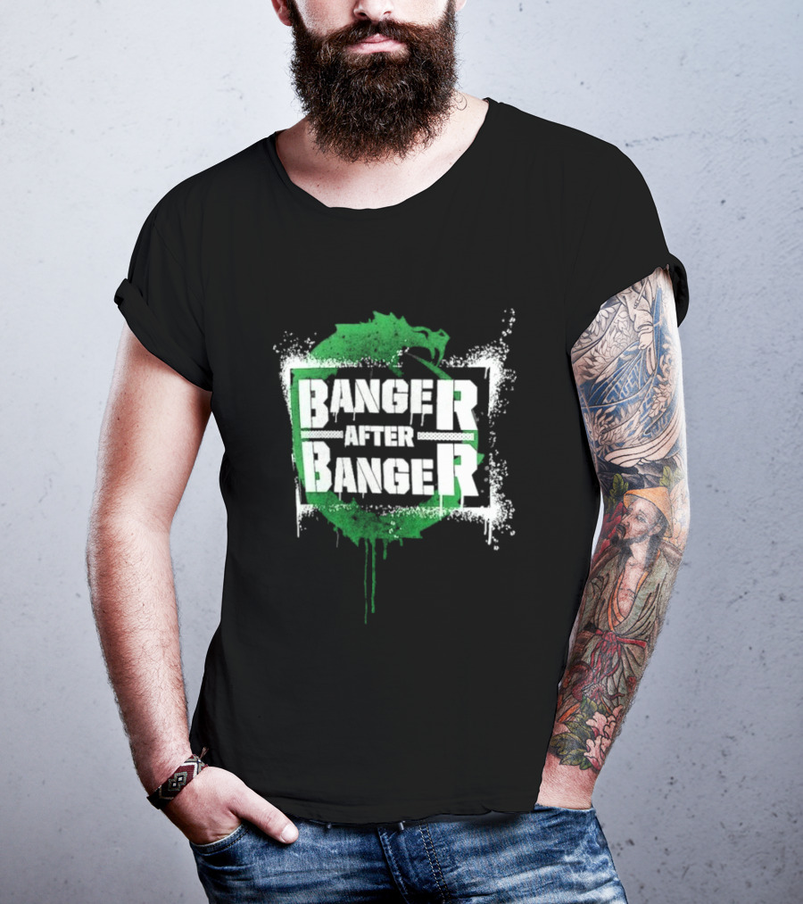 Sheamus Banger After Banger Dragon Green Paint Splatter T-Shirt