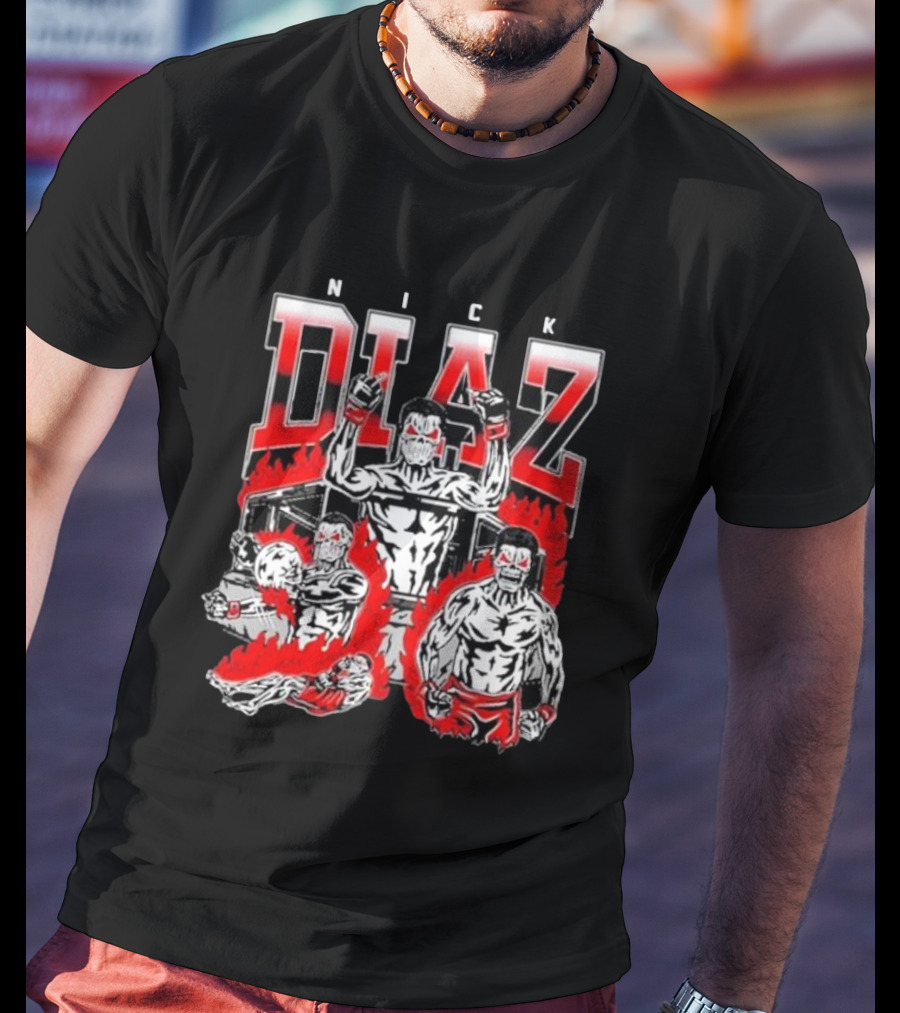 Nick Diaz Skull Fighters MMA Concept T-Shirt