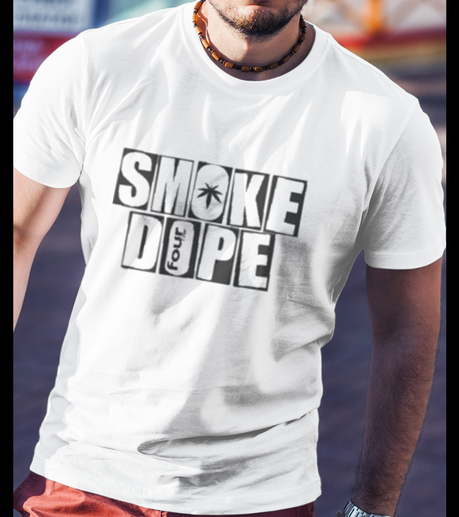 SMOKE DOPE 4 SO BAKED Cannabis Leaf T-Shirt