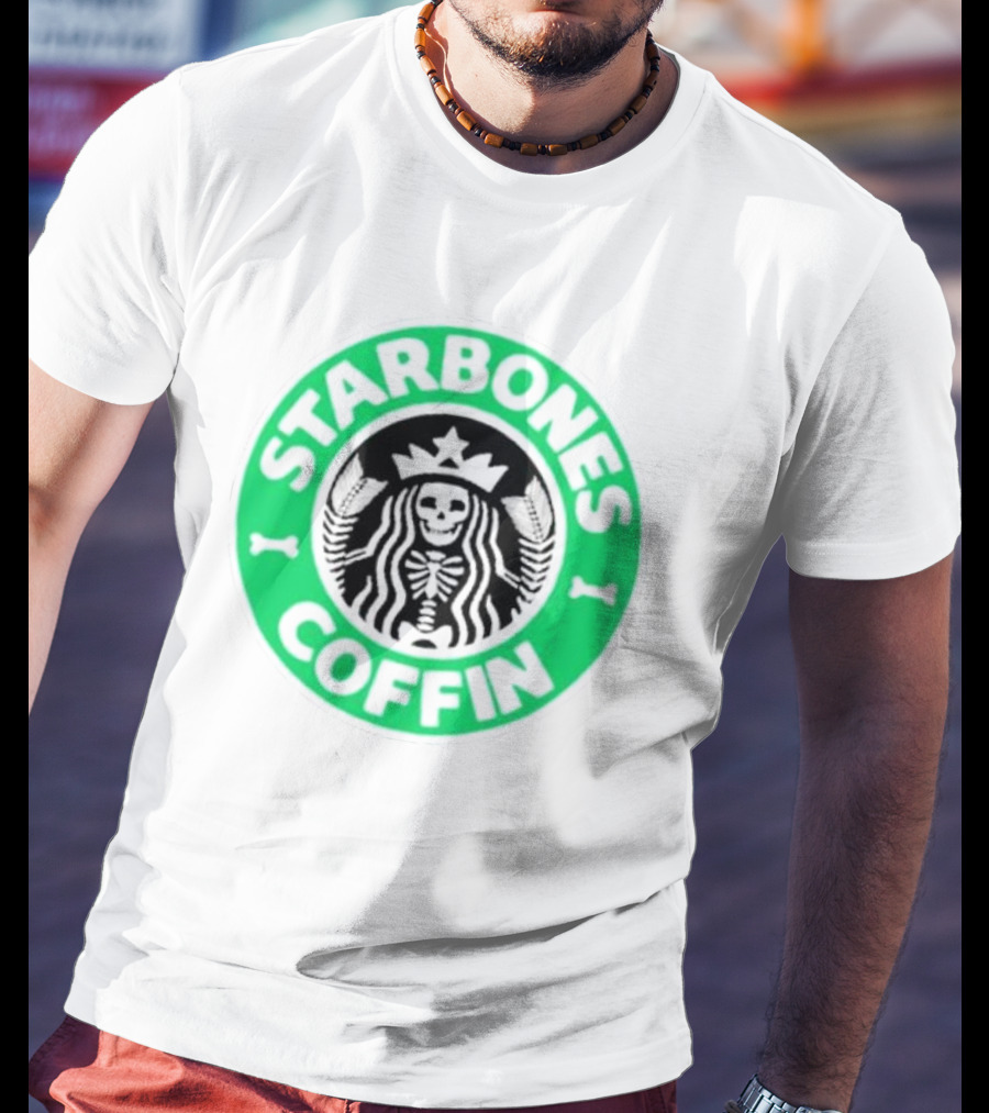 Starbones Coffin Skeleton Emblem T-Shirt