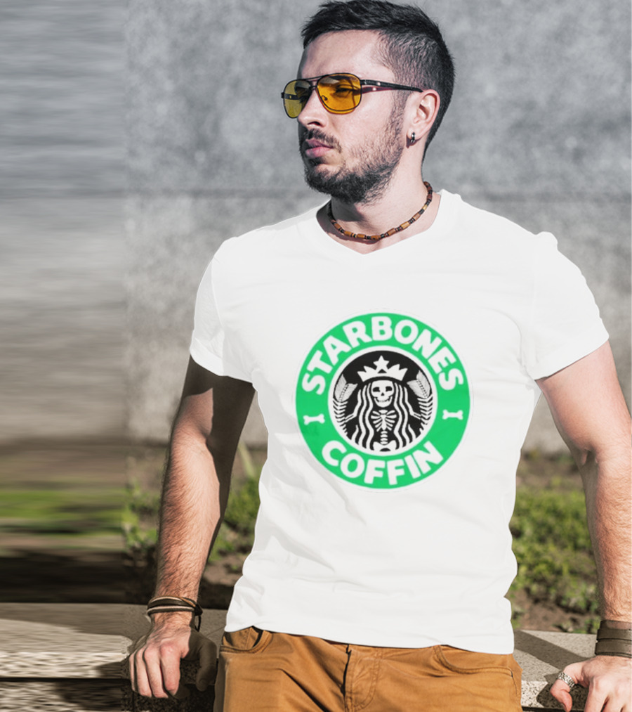 Starbones Coffin Skeleton Emblem T-Shirt