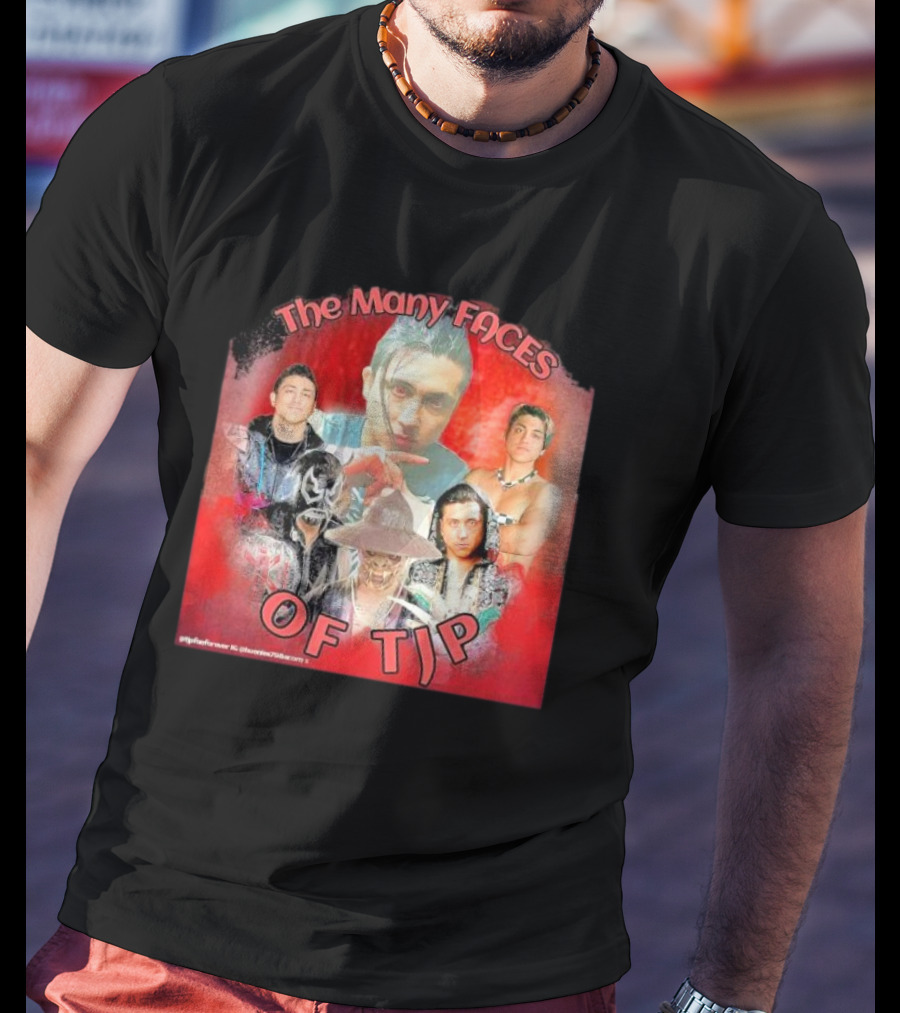The Many Faces Of TJP Wrestler Transformations And Characters T-Shirt