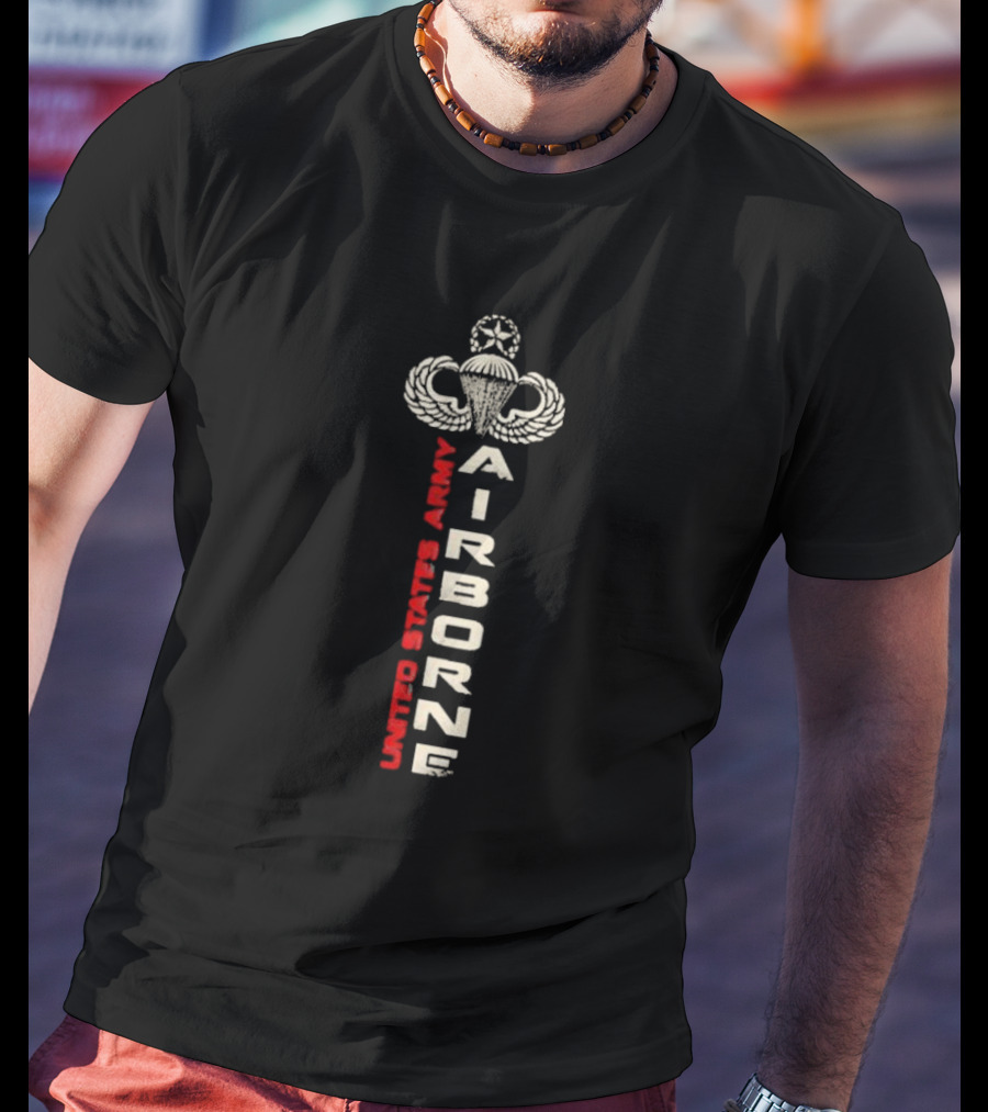 United States Army Airborne Parachutist Badge T-Shirt