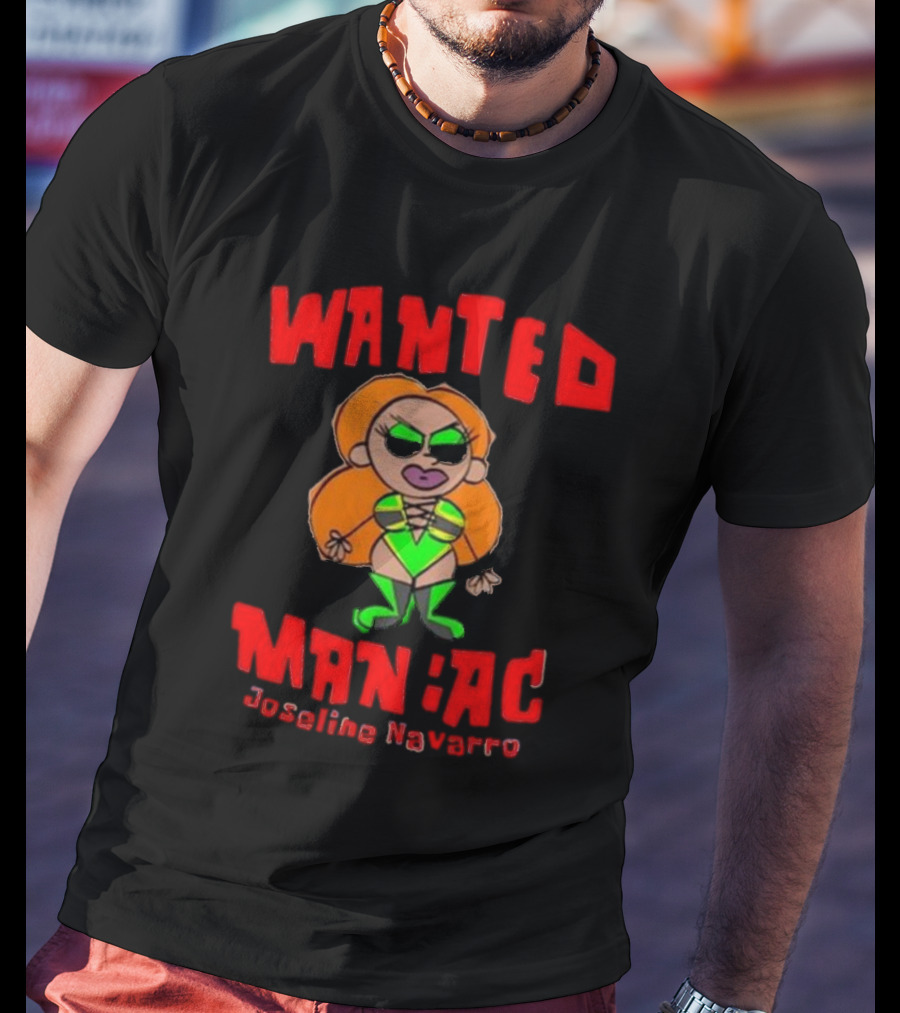 Wanted Maniac Joseline Navarro Character Design Vibrant Costume T-Shirt