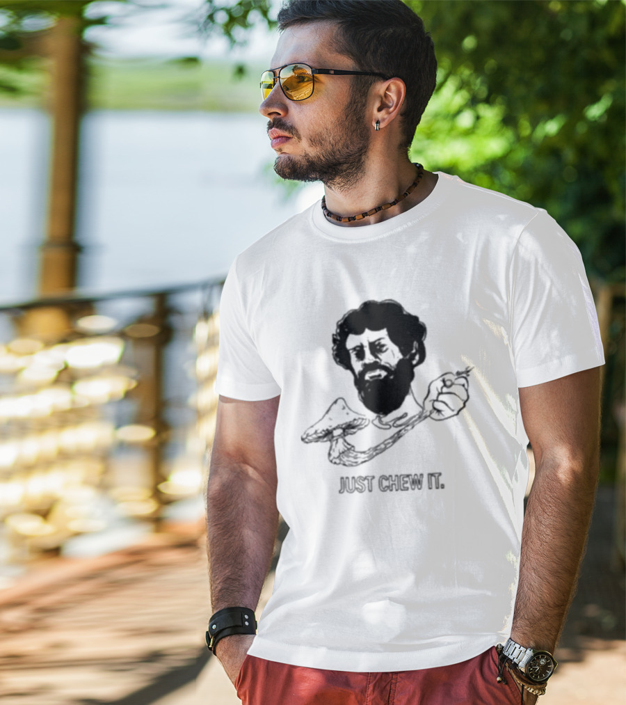 Dmtworld Just Chew It Psychedelic Mushroom Concept T-Shirt