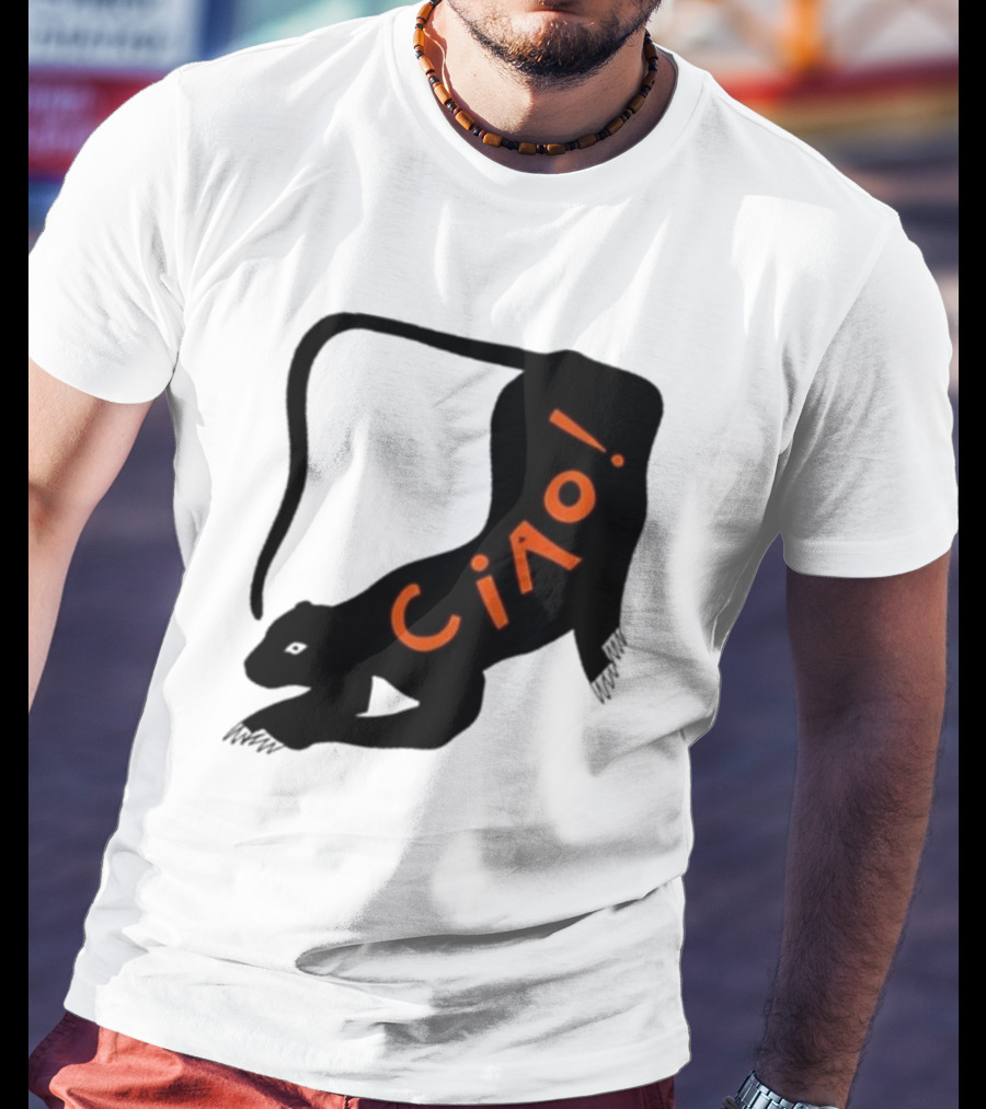 Elena Fiorenza Gatti Ciao Black Cat T-Shirt
