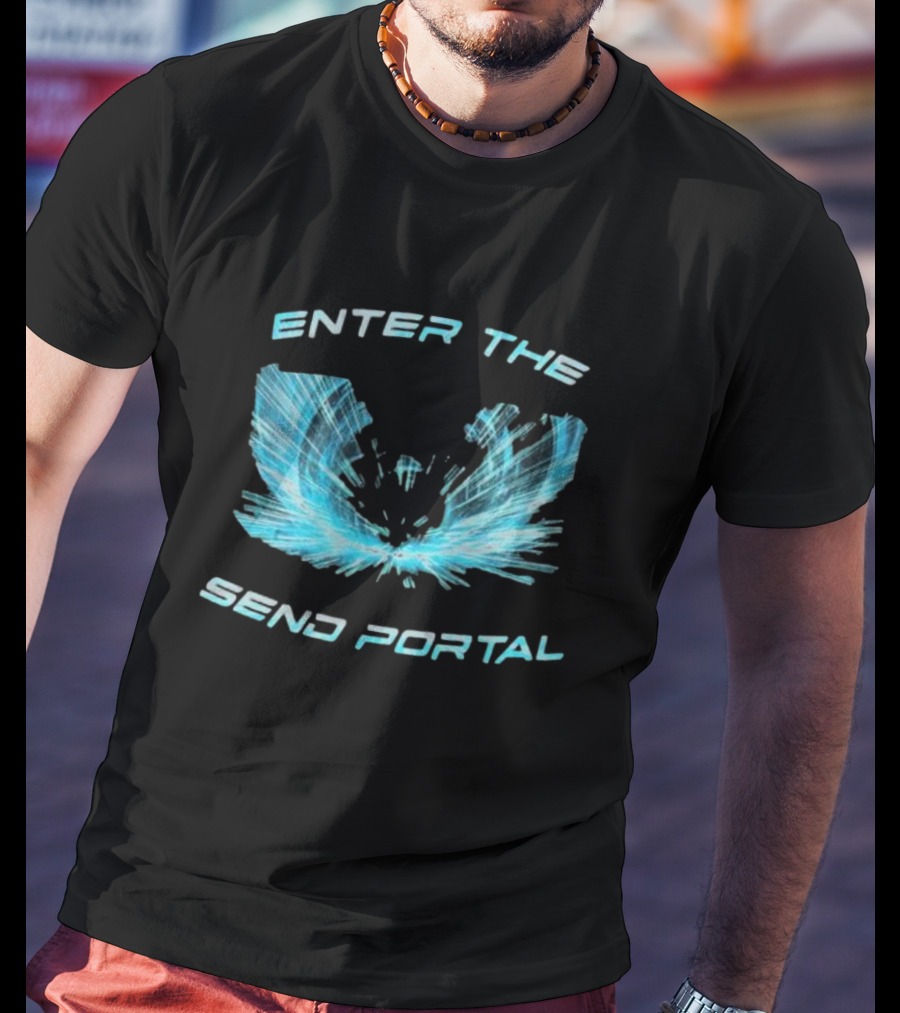 Enter The Send Portal Wings Burst T-Shirt