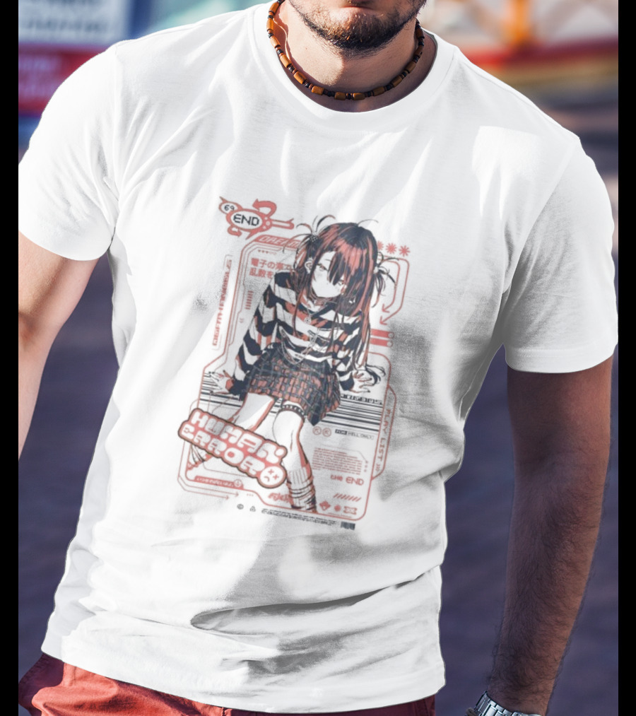 Human Error The End For Hell Only Japanese Girl Cyberpunk Anime Aesthetic T-Shirt