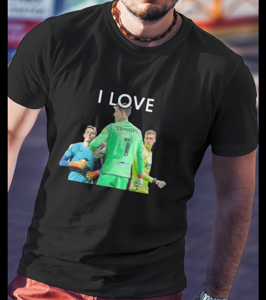 I Love Cumming Soccer Goalkeeper Trio T-Shirt