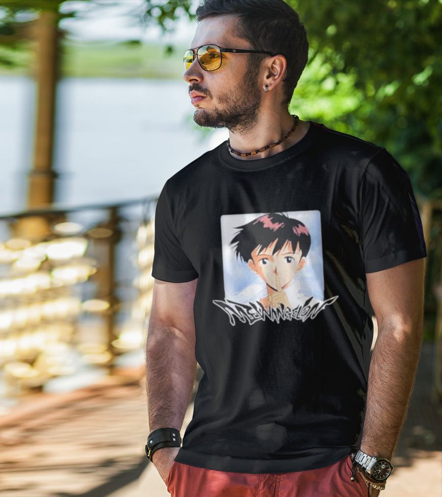 Goofyahhtees Mewangelion Anime Character T-Shirt
