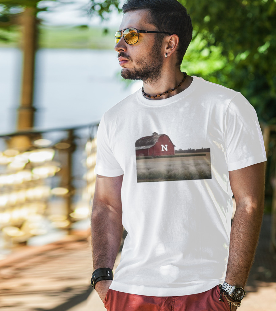 Husker Barn Nebraska Red Barn N T-Shirt