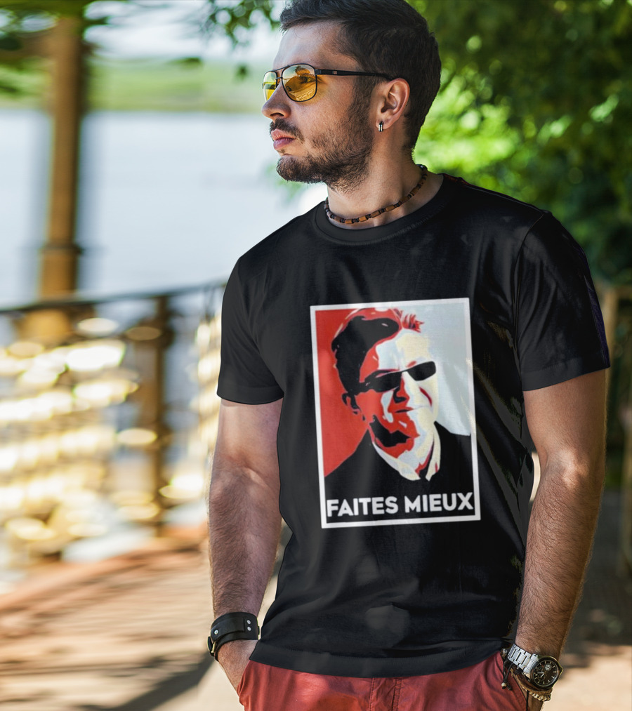 Faites Mieux Red And Black Pop T-Shirt
