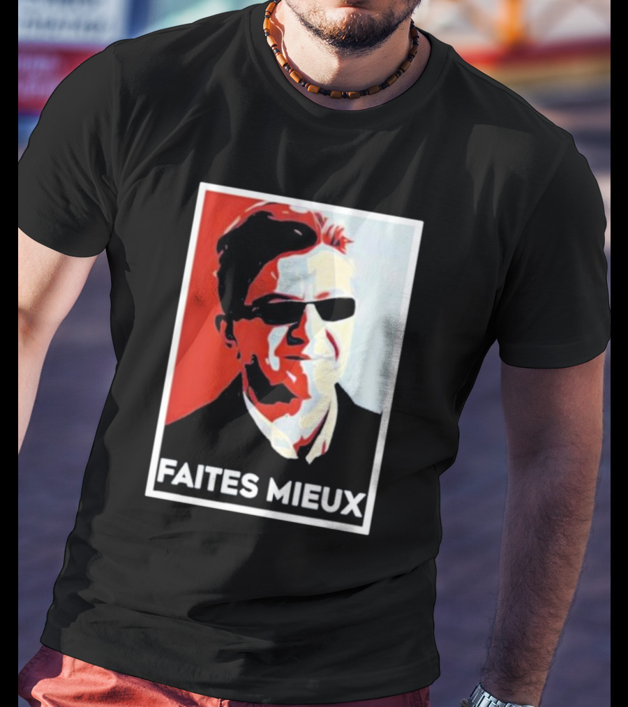 Faites Mieux Red And Black Pop T-Shirt