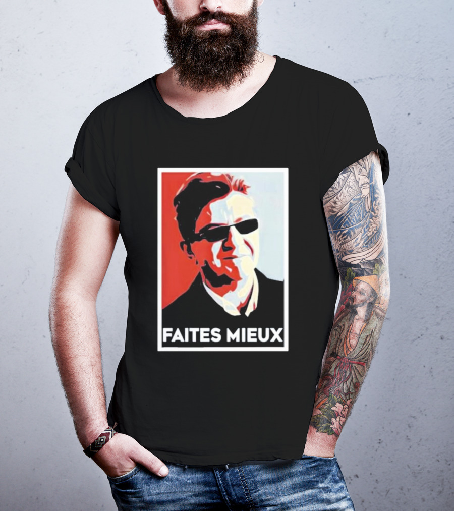 Faites Mieux Red And Black Pop T-Shirt