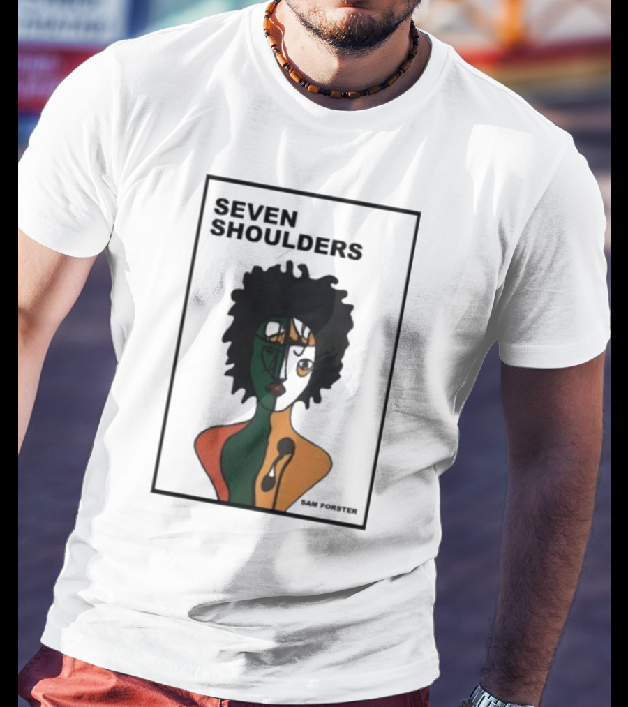 Seven Shoulders Sam Forster Afrocentric Abstract T-Shirt