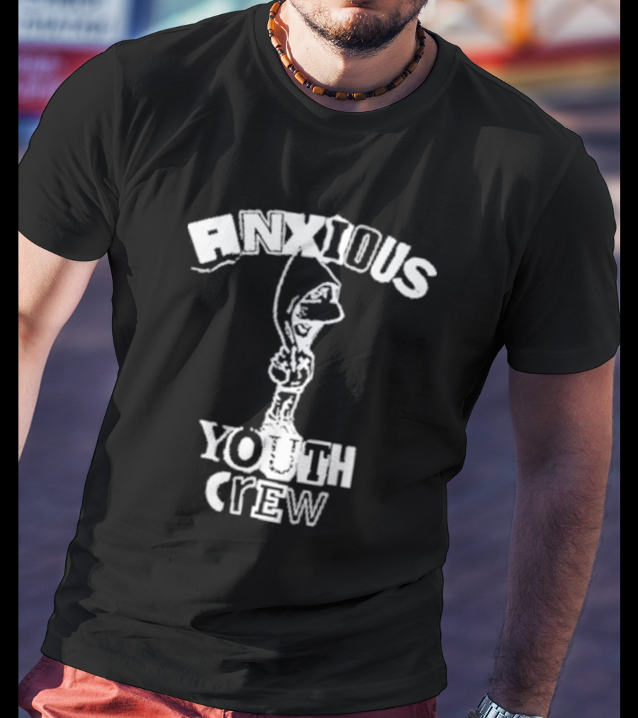 Anxious Youth Crew Hoodie Skateboarder T-Shirt