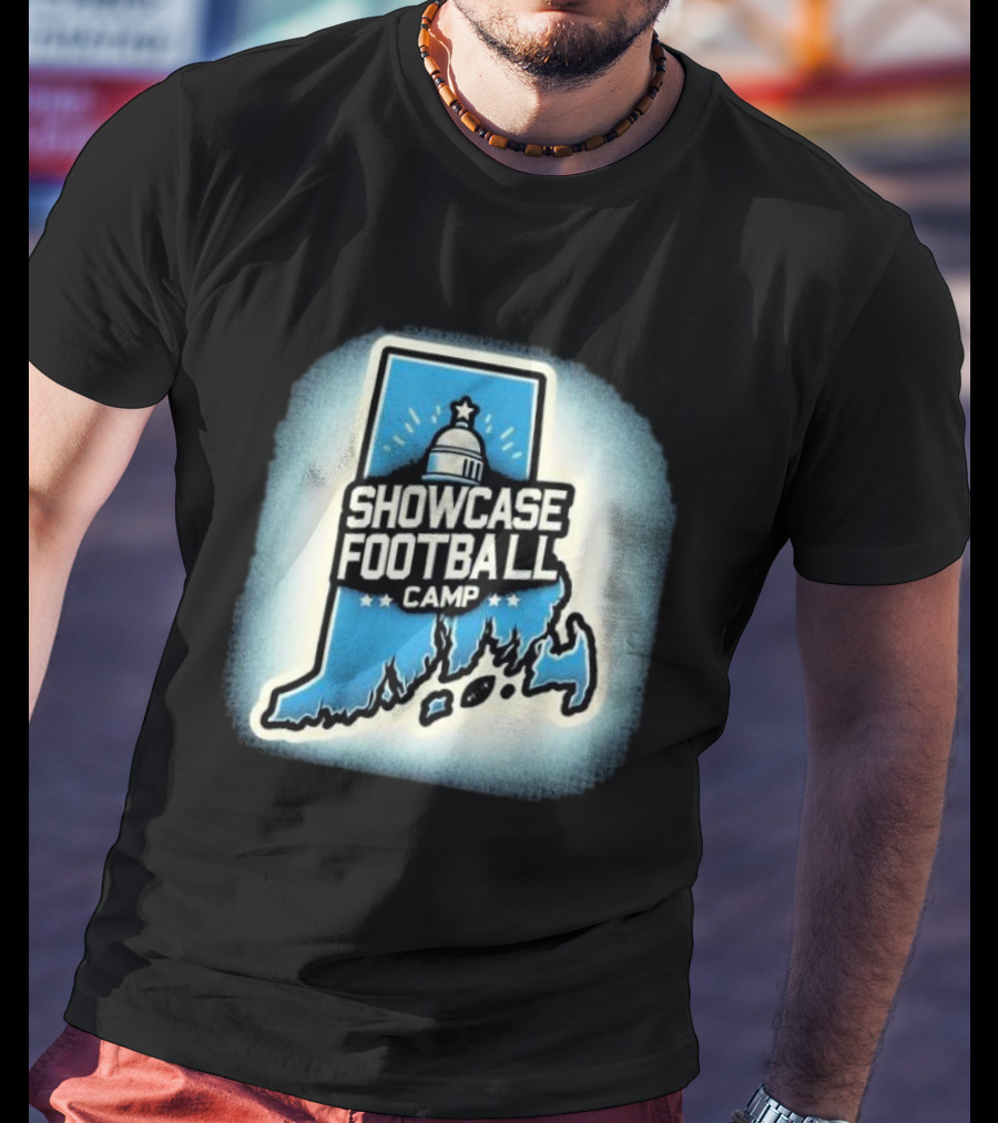 Showcase Football Camp Rhode Island Capitol Map T-Shirt