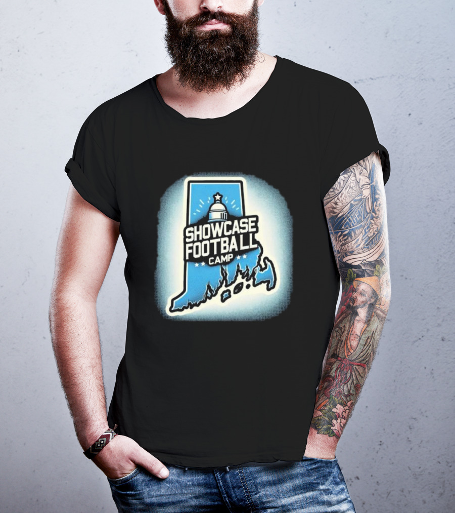 Showcase Football Camp Rhode Island Capitol Map T-Shirt