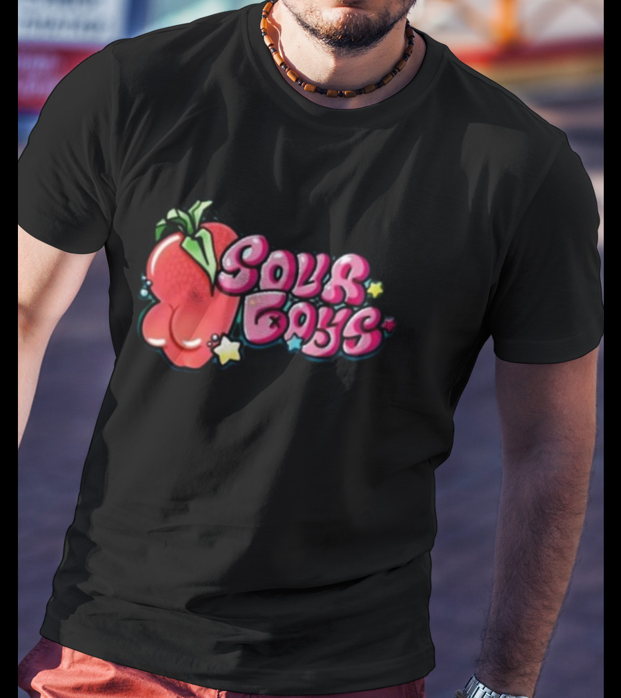Sourboys Squishy Strawberry Stars T-Shirt
