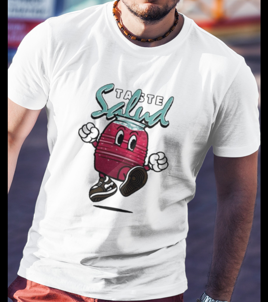 Taste Salud Hydration Immunity Energetic Cartoon Character T-Shirt