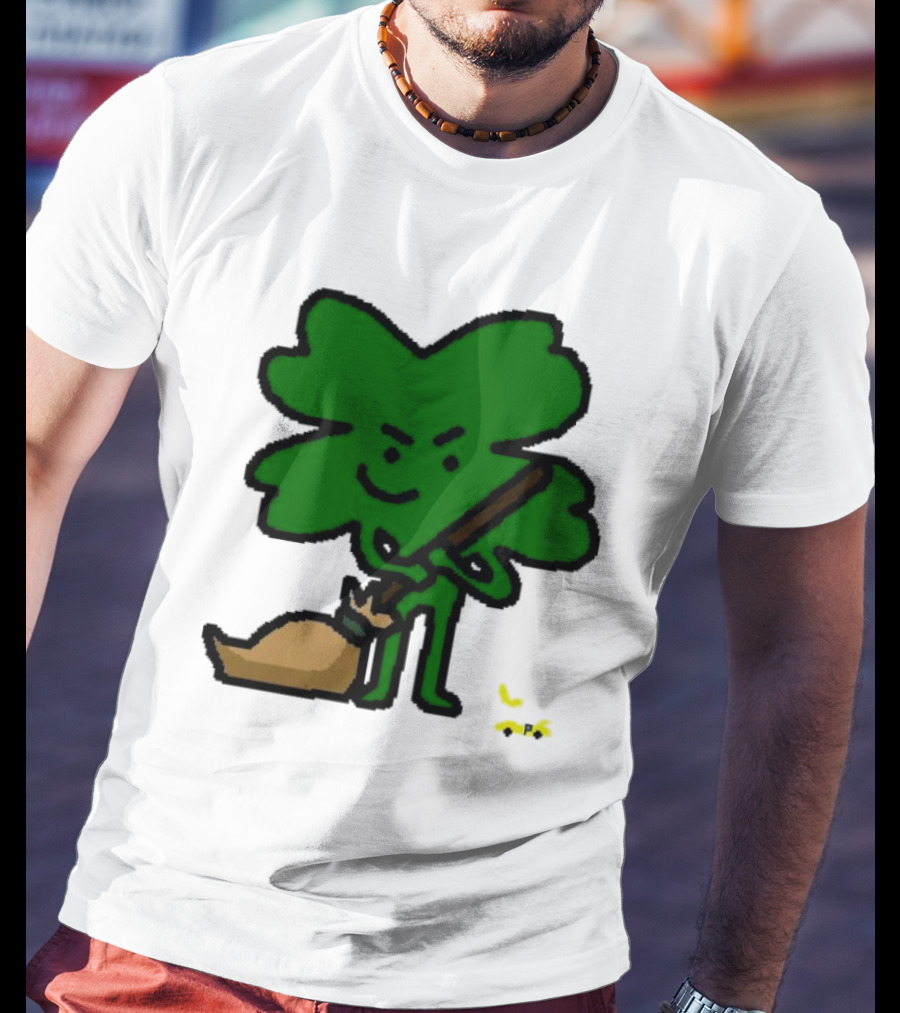 The Celtics Sweep The Pacers NBA Paint Shamrock Holding Broom T-Shirt