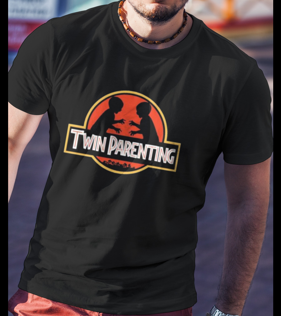 Twin Parenting Children Jurassic T-Shirt