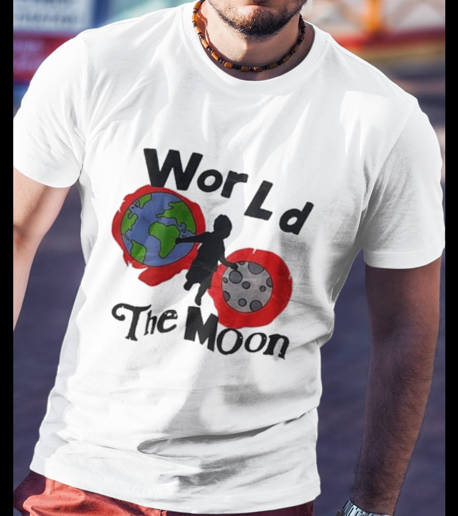 World The Moon Child Earth And Moon T-Shirt