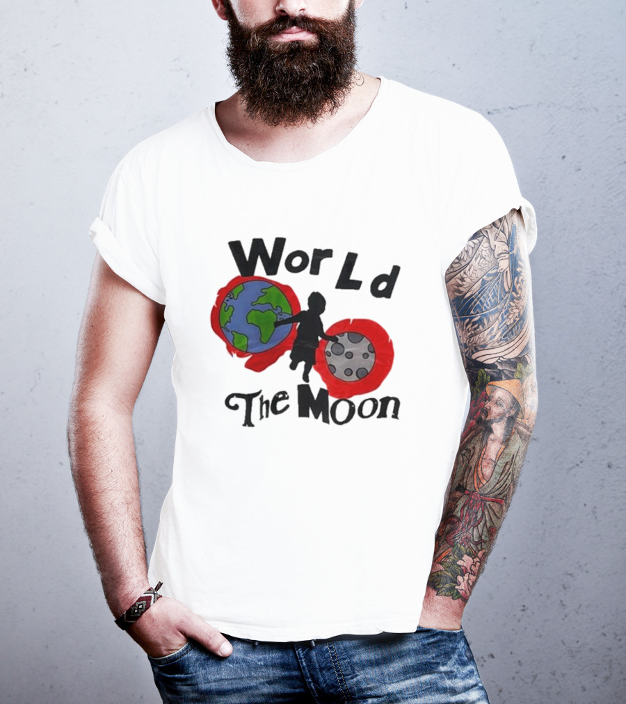 World The Moon Child Earth And Moon T-Shirt