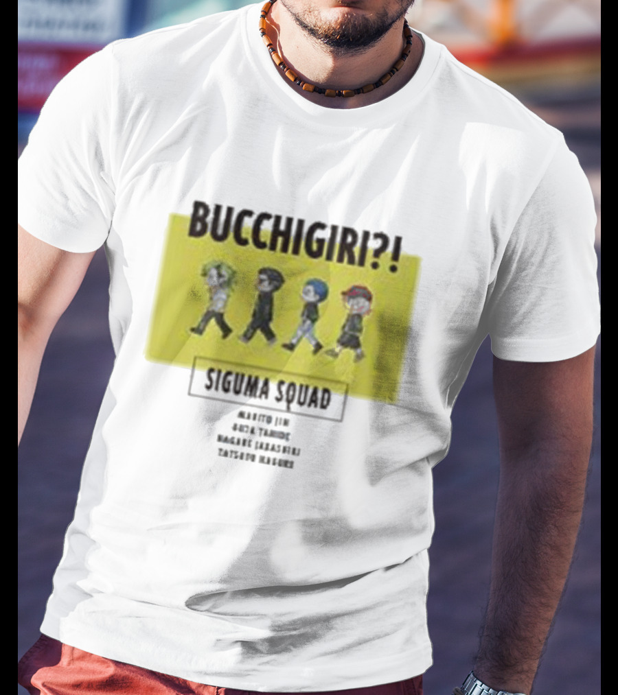 Bucchigiri Siguma Squad Anime Walk Chibitoko Series T-Shirt