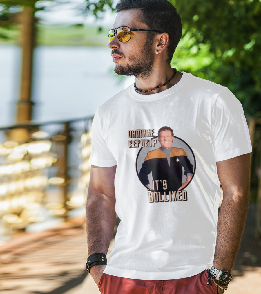 Damage Report It’s Bollixed Star Trek Inspired Character With Uniform T-Shirt