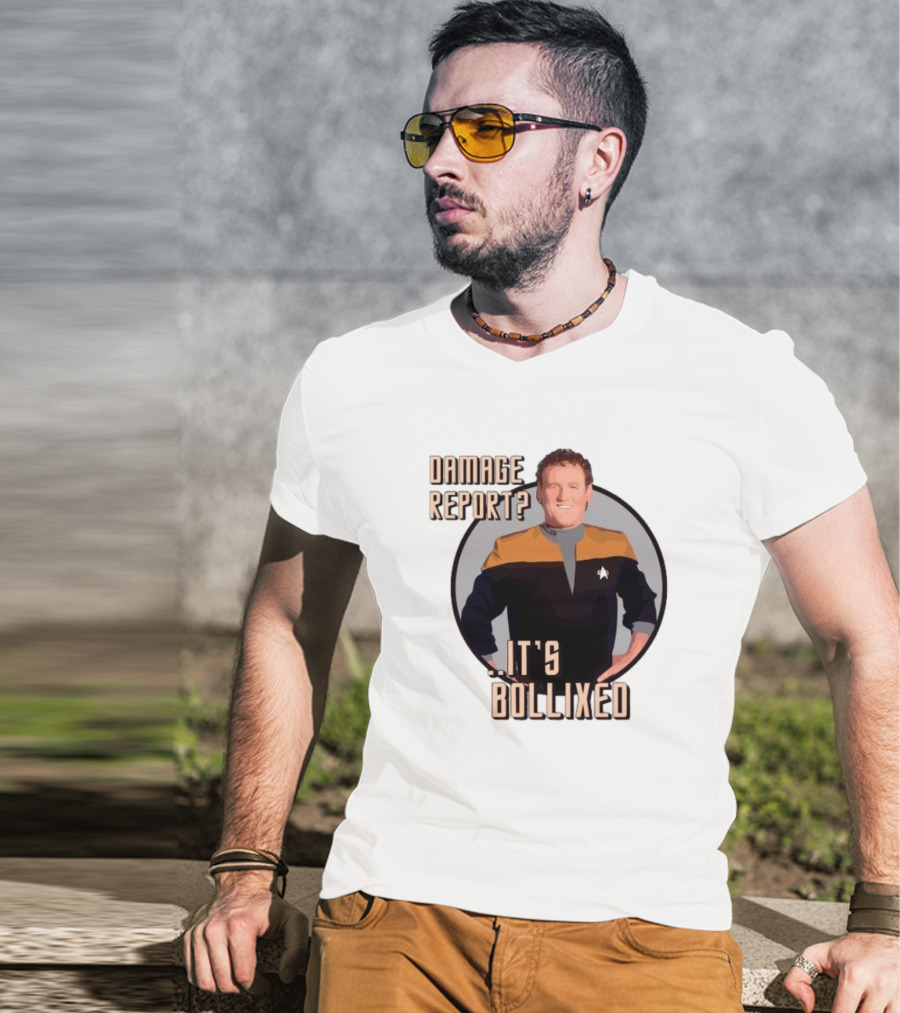 Damage Report It’s Bollixed Star Trek Inspired Character With Uniform T-Shirt