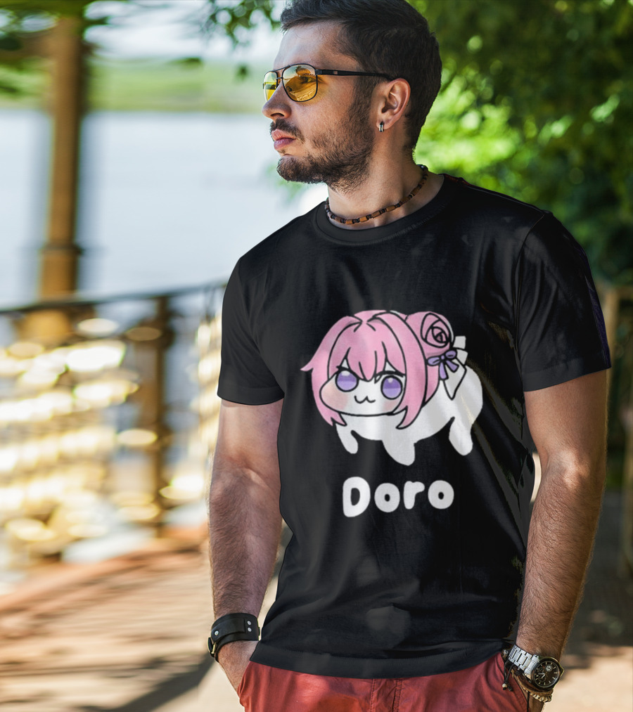 Doro Nikke Anime Pink Hair Character T-Shirt
