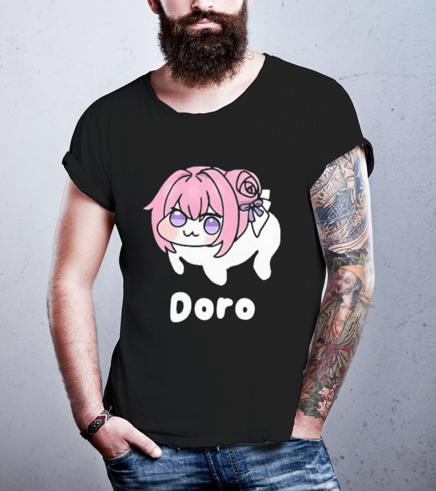 Doro Nikke Anime Pink Hair Character T-Shirt