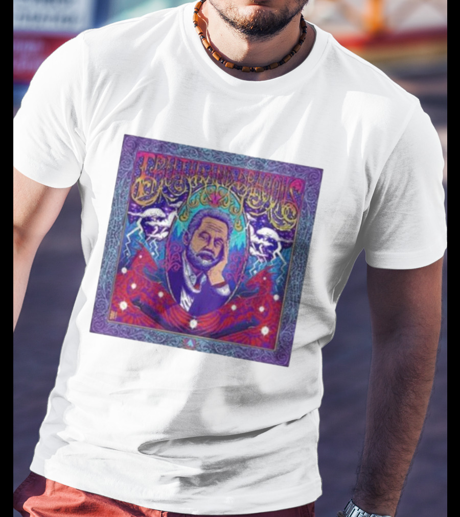 Truth And Dragons Psychedelic Portrait Neon T-Shirt