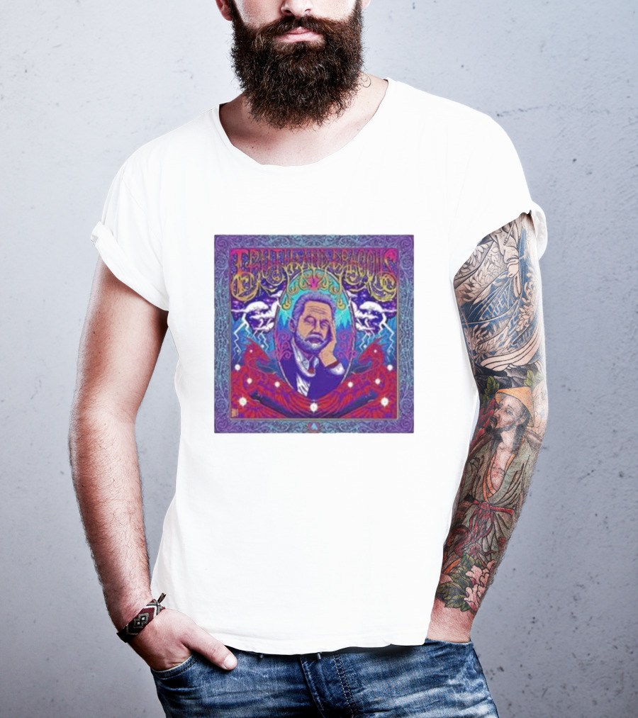 Truth And Dragons Psychedelic Portrait Neon T-Shirt