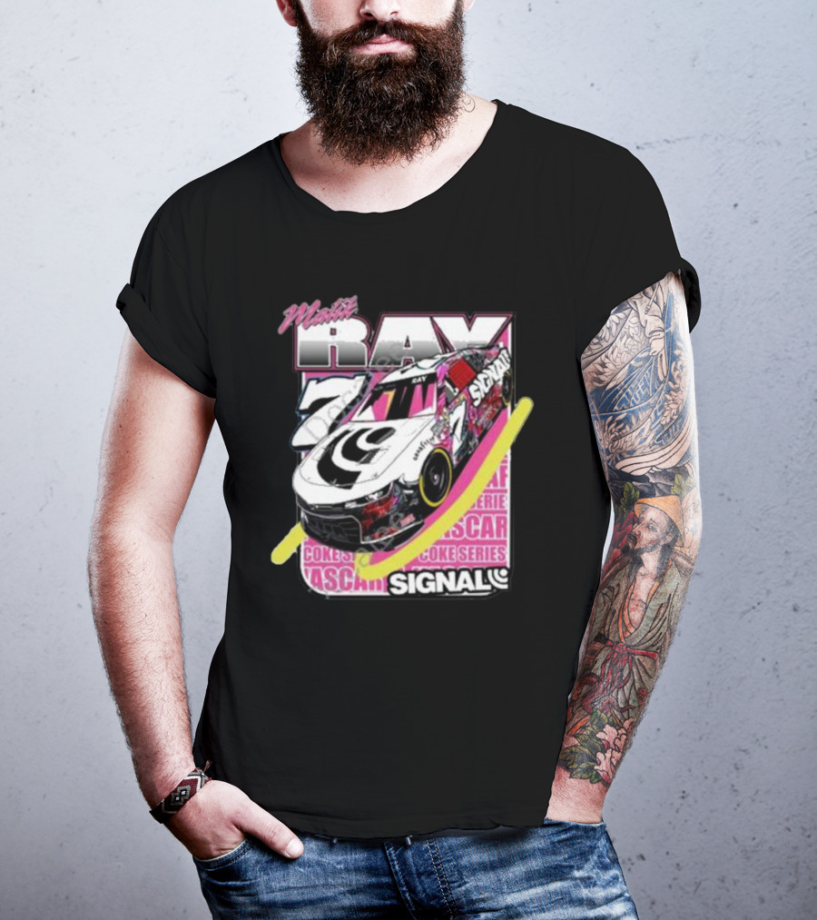 Malik Ray 7 NASCAR Coke Series Signal Racing Car T-Shirt