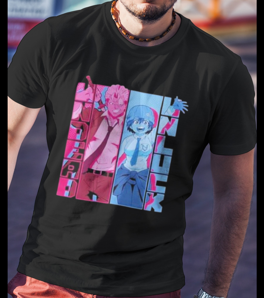 Undead Unluck Andy Fuuko Manga Panel T-Shirt