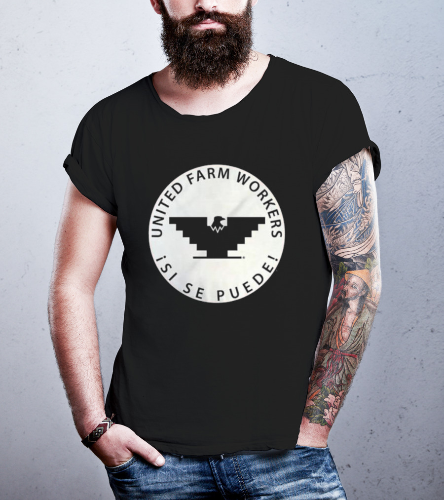 United Farm Workers ¡Sí Se Puede Eagle Emblem T-Shirt