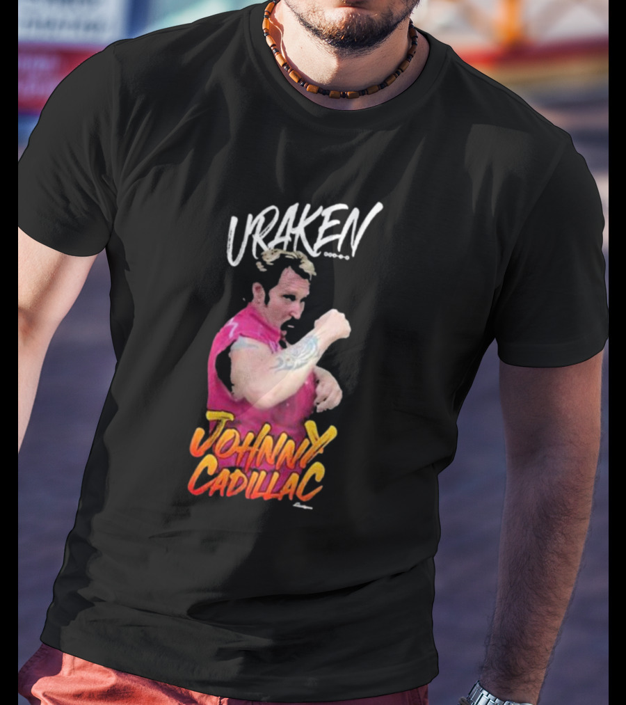 Uraken Johnny Cadillac Martial Arts Enthusiast With Dynamic Pose And Bold Colors T-Shirt