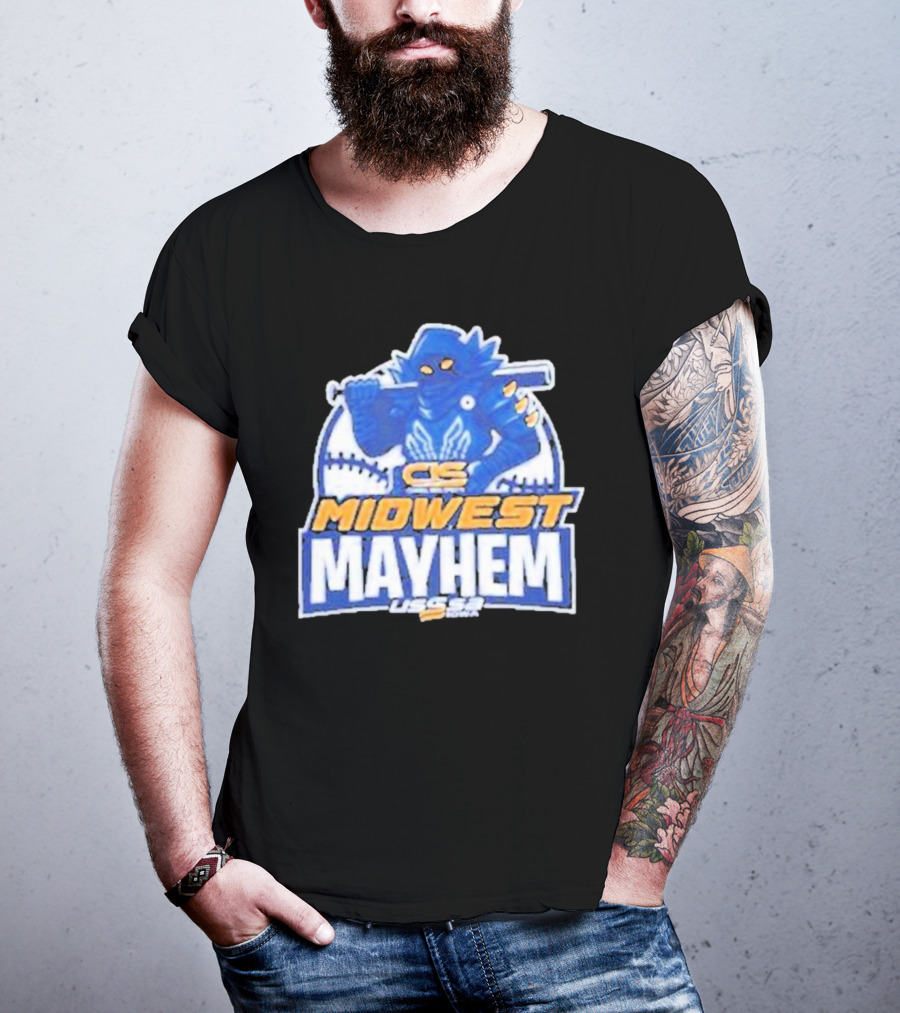 CS Midwest Mayhem USSSA Iowa Baseball T-Shirt