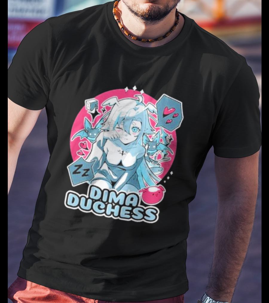 Uwumarket Dimatheduchess Sleepy Soup Dima Duchess Hearts Zzz Bat Wings T-Shirt