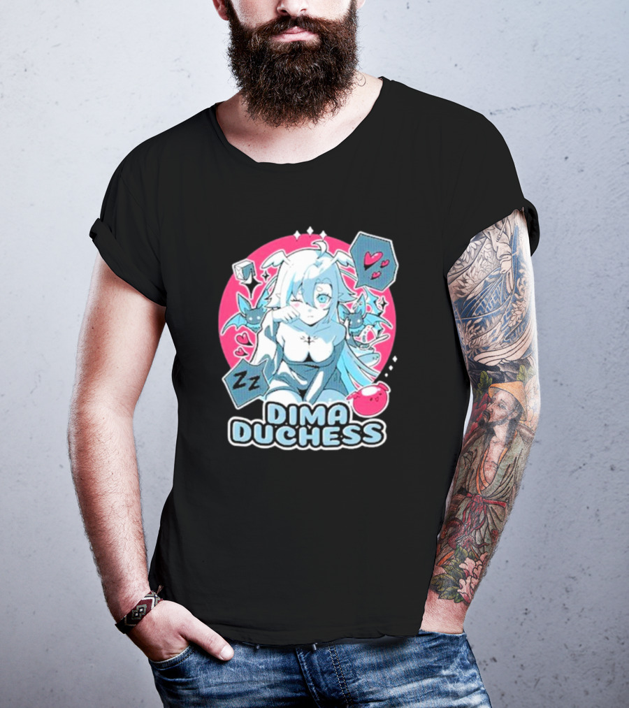 Uwumarket Dimatheduchess Sleepy Soup Dima Duchess Hearts Zzz Bat Wings T-Shirt
